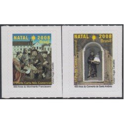 Brasil Brazil 3040/41 2008 Navidad Chritsmas MNH Brasil Brazil 3040/41 2008 Navidad Chritsmas MNH