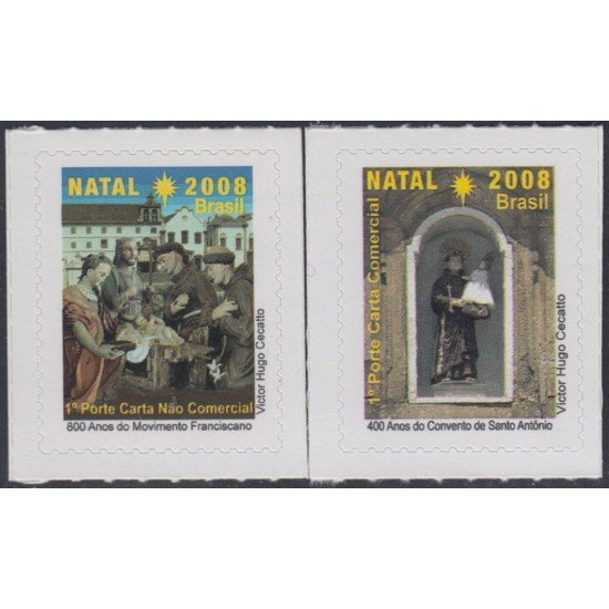 Brasil Brazil 3040/41 2008 Navidad Chritsmas MNH