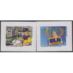 Brasil Brazil 3049/50 2009 Serie Antigua Servicios Postales MNH Brasil Brazil 3049/50 2009 Serie Antigua Servicios Postales MNH