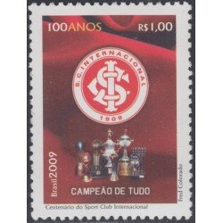 Brasil Brazil 3051 2009 Centenario del Club de Deportes Internacional Fútbol MNH Brasil Brazil 3051 2009 Centenario del Club de Deportes Internacional Fútbol MNH
