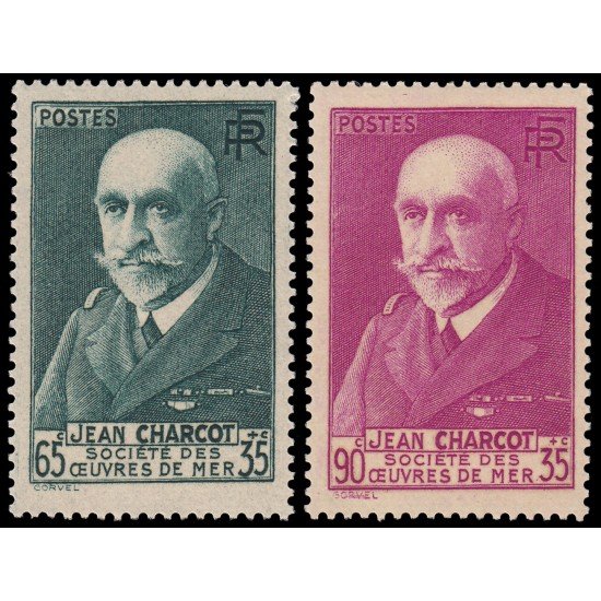 France Francia 377 + 377A 1938-39 Pro Sociedad de obras del mar MNH France Francia 377 + 377A 1938-39 Pro Sociedad de obras del mar MNH