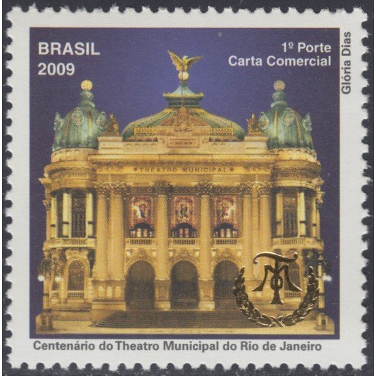 Brasil Brazil 3058 2009 100 Años del Teatro Municipal de Río de Janeiro MNH