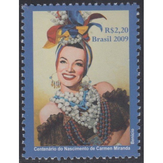 Brasil Brazil 3076 2009 Personalidad Carmen Miranda MNH Brasil Brazil 3076 2009 Personalidad Carmen Miranda MNH