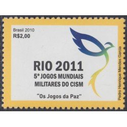Brasil Brazil 3104 2010 5º Juegos militares mundiales en Río de Janeiro MNH Brasil Brazil 3104 2010 5º Juegos militares mundiales en Río de Janeiro MNH