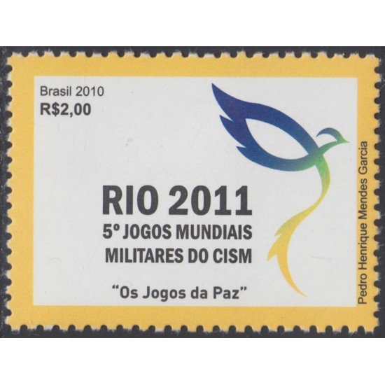 Brasil Brazil 3104 2010 5º Juegos militares mundiales en Río de Janeiro MNH Brasil Brazil 3104 2010 5º Juegos militares mundiales en Río de Janeiro MNH