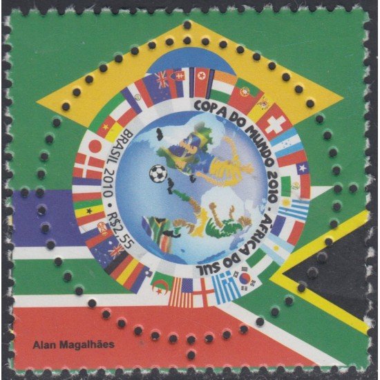 Brasil Brazil 3107 2010 Copa Mundial de Fútbol 2010 en África del Sur MNH Brasil Brazil 3107 2010 Copa Mundial de Fútbol 2010 en África del Sur MNH