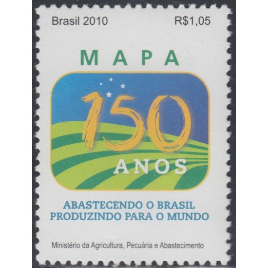 Brasil Brazil 3112 2010 150 Años del Ministerio de Agricultura MNH Brasil Brazil 3112 2010 150 Años del Ministerio de Agricultura MNH