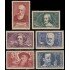 France Francia 380/85  1938 Pro parados intelectuales MNH