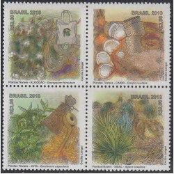 Brasil Brazil 3114/17 2010 Plantas o fibras textiles MNH Brasil Brazil 3114/17 2010 Plantas o fibras textiles MNH