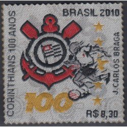 Brasil Brazil 3119 2010 100 Años del Club Deportivo Corintia Fútbol MNH