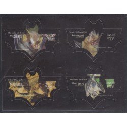 Brasil Brazil 3133/36 2010 Fauna Murciélagos de Brasil MNH