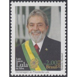 Brasil Brazil 3137 2011 Personalidad Homenaje a Lula da Silva MNH