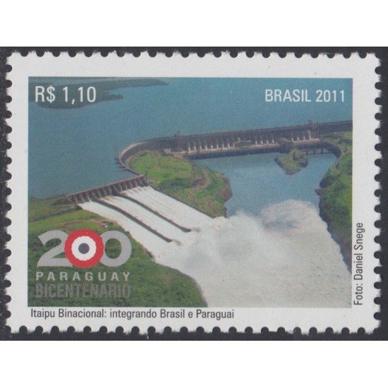 Brasil Brazil 3147 2011 200 Años de relaciones diplomáticas con Paraguay MNH