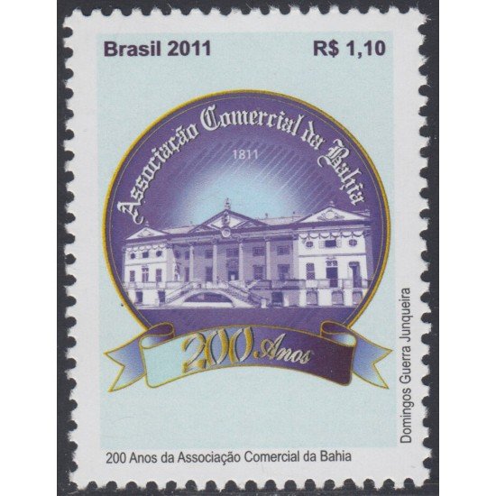 Brasil Brazil 3150 2011 200 Años de la Asociación Comercial de Bahía MNH Brasil Brazil 3150 2011 200 Años de la Asociación Comercial de Bahía MNH