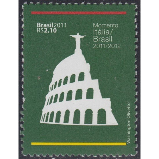 Brasil Brazil 3168 2011 Relaciones diplomáticas Brasil-Italia MNH Brasil Brazil 3168 2011 Relaciones diplomáticas Brasil-Italia MNH
