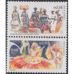 Brasil Brazil 3178/79 2011 Relaciones diplomáticas Brasil-Bélgica MNH