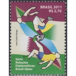 Brasil Brazil 3190 2011 Relaciones diplomáticas Brasil-Qatar MNH