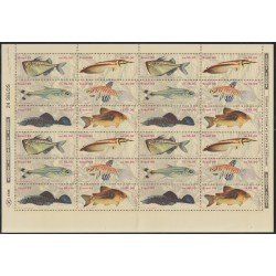 Brasil Brazil 1896/01 1988 Mini hojita Peces Fishes MNH