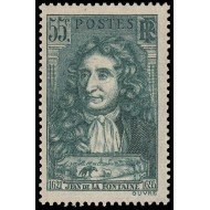 France Francia 397 1938 En honor a Jean de la Fontaine MNH