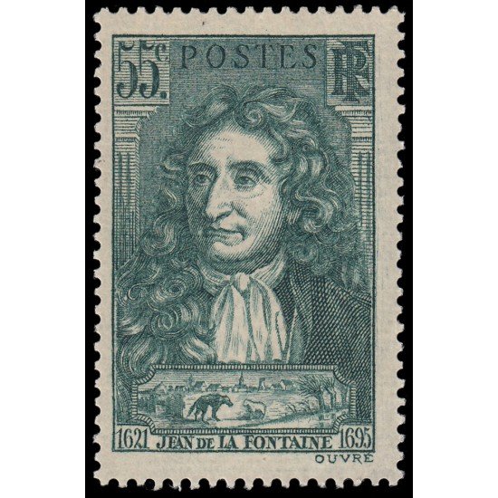 France Francia 397 1938 En honor a Jean de la Fontaine MNH
