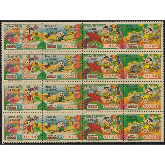Brasil Brazil 2074/77 Mini hojita 1992 Dibujos de producciones Mauricio de Souza MNH Brasil Brazil 2074/77 Mini hojita 1992 Dibujos de producciones Mauricio de Souza MNH