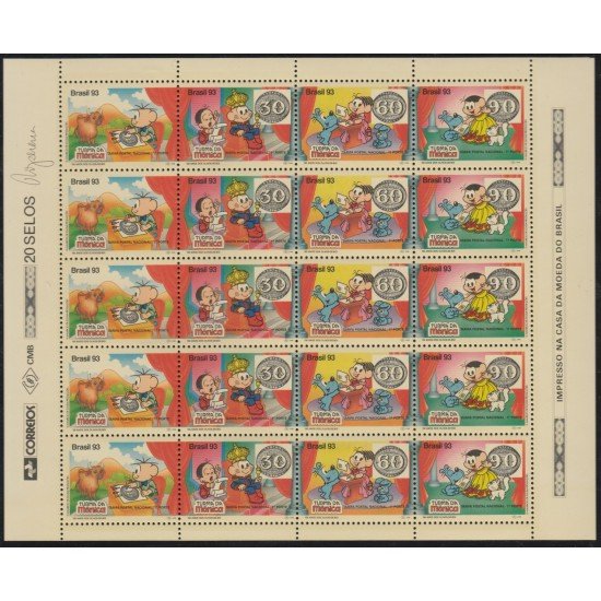 Brasil Brazil 2121/24 MH 1992 150 Años de los primeros timbres brasileños MNH