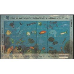 Brasil Brazil 2400/23 1998 Fauna Marina Los océanos patrimonio universal MNH