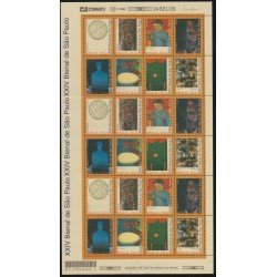 Brasil Brazil 2466/73 Mini hojita 1998 Bienal de Sao Paulo MNH