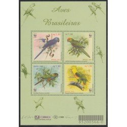 Brasil Brazil 2685/88 2001 Fauna Loros Pájaros Birds MNH Brasil Brazil 2685/88 2001 Fauna Loros Pájaros Birds MNH