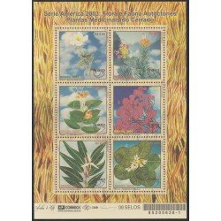 Brasil Brazil 2825/30 2002 América Upaep Fauna y flora indígena MNH Brasil Brazil 2825/30 2002 América Upaep Fauna y flora indígena MNH