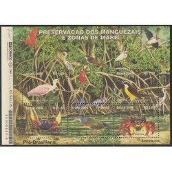 Brasil Brazil 2871/75 2004 América Upaep Fauna Preservación de los manglares MNH Brasil Brazil 2871/75 2004 América Upaep Fauna Preservación de los manglares MNH