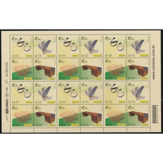 Brasil Brazil 2933/36 Mini hojita 2005 Arte Diseño Brasileño MNH Brasil Brazil 2933/36 Mini hojita 2005 Arte Diseño Brasileño MNH