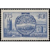 France Francia 400 1938 Visita de los soberanos británicos Palacio de Wesminster/Arco de triunfo MNH