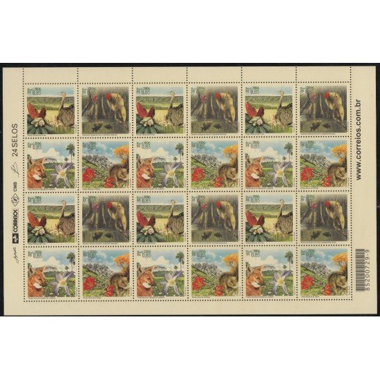 Brasil Brazil 2953/56 Mini hojita 2006 Parques Nacionales MNH Brasil Brazil 2953/56 Mini hojita 2006 Parques Nacionales MNH