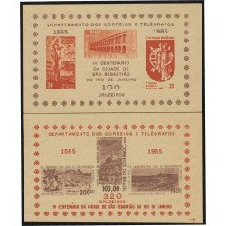 Brasil Brazil HB 14/15 1965 400 Años de la Ciudad de San Sebastián Río de Janeiro MH Brasil Brazil HB 14/15 1965 400 Años de la Ciudad de San Sebastián Río de Janeiro MH