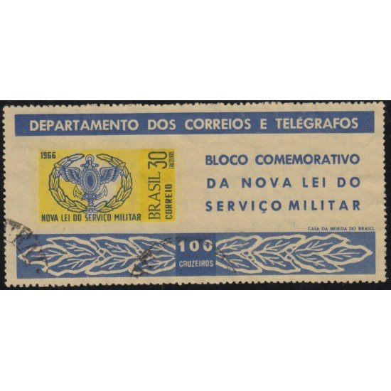 Brasil Brazil HB 16 1966 Nueva ley sobre el servicio militar Usado Brasil Brazil HB 16 1966 Nueva ley sobre el servicio militar Usado