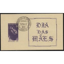 Brasil Brazil HB 20 1967 Día de las Madres Usado Brasil Brazil HB 20 1967 Día de las Madres Usado