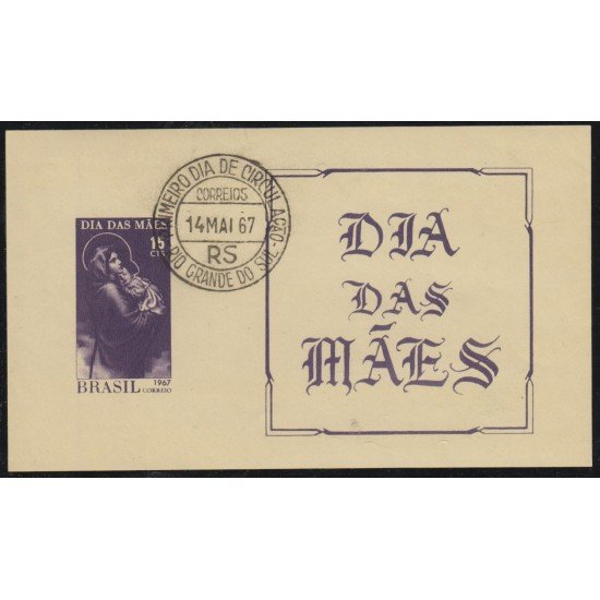 Brasil Brazil HB 20 1967 Día de las Madres Usado Brasil Brazil HB 20 1967 Día de las Madres Usado