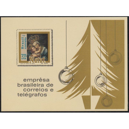 Brasil Brazil HB 25 1969 Navidad Chritsmas MNH Brasil Brazil HB 25 1969 Navidad Chritsmas MNH