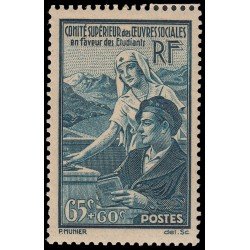 France Francia 417 1938 Obras sociales en favor de los estudiantes MH