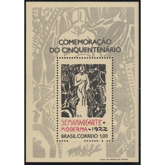 Brasil Brazil HB 28 1972 Semana de Arte Moderno MH Brasil Brazil HB 28 1972 Semana de Arte Moderno MH