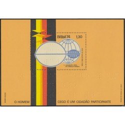 Brasil Brazil HB 34 1974 V Asamblea por el bienestar de los ciegos MNH Brasil Brazil HB 34 1974 V Asamblea por el bienestar de los ciegos MNH