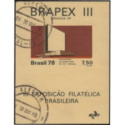 Brasil Brazil HB 38 1978 Brapex III Exposición Filatélica Usado Brasil Brazil HB 38 1978 Brapex III Exposición Filatélica Usado