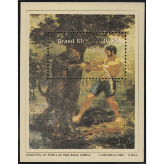 Brasil Brazil HB 45 1981 100 Años de la muerte del pintor Félix Emile MNH Brasil Brazil HB 45 1981 100 Años de la muerte del pintor Félix Emile MNH