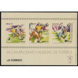 Brasil Brazil HB 47 1982 XXII Campeonato Mundial de Fútbol MNH Brasil Brazil HB 47 1982 XXII Campeonato Mundial de Fútbol MNH