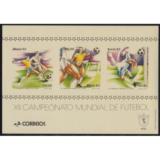 Brasil Brazil HB 47 1982 XXII Campeonato Mundial de Fútbol MNH Brasil Brazil HB 47 1982 XXII Campeonato Mundial de Fútbol MNH