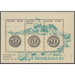 Brasil Brazil HB 54 1983 Brasiliana 83 Exposición Filatélica Internacional MNH Brasil Brazil HB 54 1983 Brasiliana 83 Exposición Filatélica Internacional MNH
