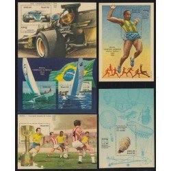Brasil Brazil HB 55/59 1983 Victorias deportivas brasileñas MNH Brasil Brazil HB 55/59 1983 Victorias deportivas brasileñas MNH