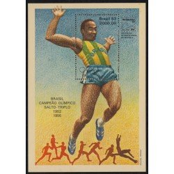 Brasil Brazil HB 57 1983 Brasil Campeón Olímpico de Triple salto MNH Brasil Brazil HB 57 1983 Brasil Campeón Olímpico de Triple salto MNH