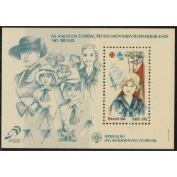 Brasil Brazil HB 65 1984 65º Aniversario de la creación del Scouting femenino MNH Brasil Brazil HB 65 1984 65º Aniversario de la creación del Scouting femenino MNH